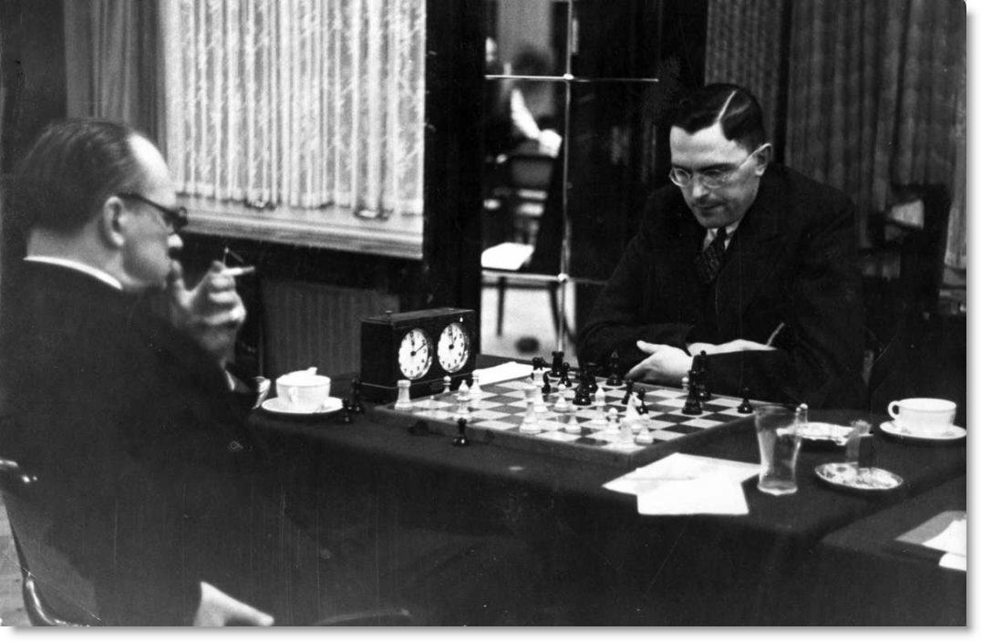 The 1935 World Chess Championship was played between challenger Max Euwe and title-holder Alexander Alekhine.